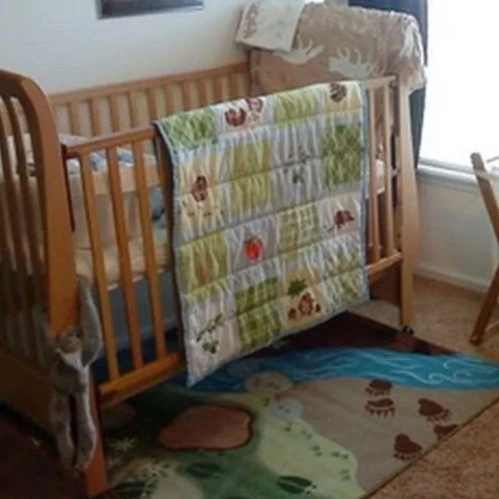 Ikea Vandring Ruta Baby Toddler Blanket Comforter Quilt Hedgehog‎ Strawberry